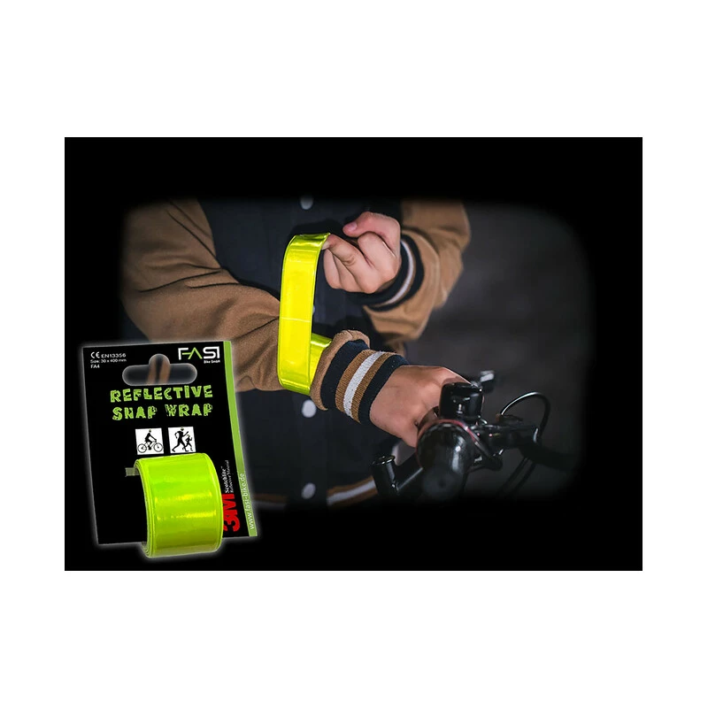 Fasi Snap Wrap Reflektorband 30 Mm Weiss 4 Fasi Snap Wrap Reflektorband 30 Mm Weiss – Bild 2