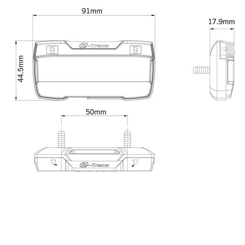Herrmans Rücklicht H-Trace E-Bike, 6-12V Für Gepäckträger Montage 4 Herrmans Rücklicht H-Trace E-Bike, 6-12V Für Gepäckträger Montage – Bild 2