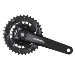 Shimano Kurbelgarnitur FC-MT101 2x9 Schwarz