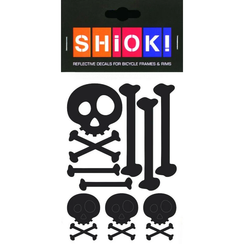 SHIOK! Reflektor Folienset Skull&Bones Schwarz 1 Bogen DIN A6 3 SHIOK! Reflektor Folienset Skull&Bones Schwarz 1 Bogen DIN A6