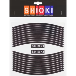 SHIOK! Reflektor Folienset Straight Schwarz 1 Bogen, F&uuml;r Die Felgen