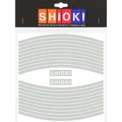 SHIOK! Reflektor Folienset Straight Weiss 1 Bogen, F&uuml;r Die Felgen