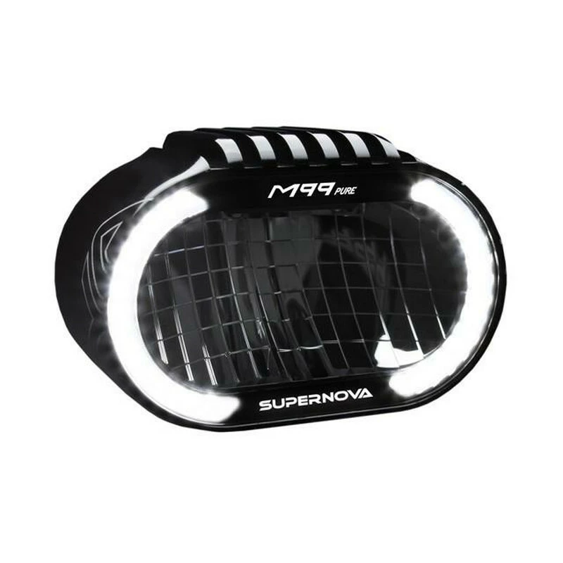 Supernova E-Bike Scheinwerfer M99 PURE 6V, 500lmn 160Lux, Aluminium Gehäuse, Schwarz 3 Supernova E-Bike Scheinwerfer M99 PURE 6V, 500lmn 160Lux, Aluminium Gehäuse, Schwarz