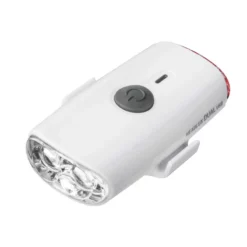 Topeak Headlux Dual USB Helmlampe, Weiss Helmlampe, 140 Lumen Vorne, 10 Lumen Hinten, USB