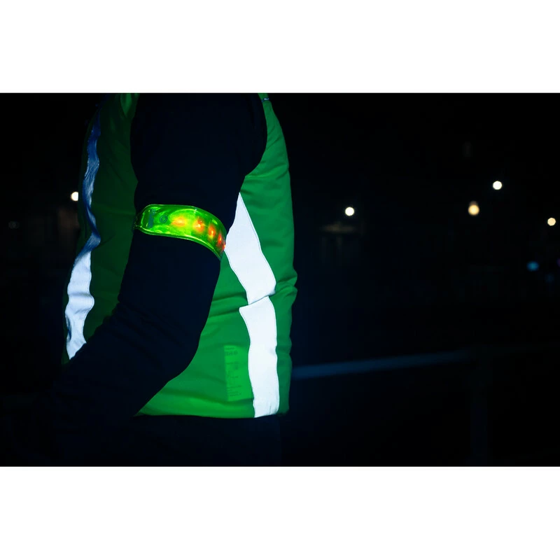 WOWOW Arm-/Beinband, LIGHTBAND, 3M Reflektierend, 5 LED's, Wasserbeständig, Gelb 4 WOWOW Arm-/Beinband, LIGHTBAND, 3M Reflektierend, 5 LED's, Wasserbeständig, Gelb – Bild 2